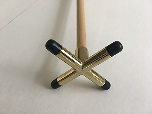 1 x 57 "(145cm) PUENTE DE DESCANSO STICK + BRONCE CRUZ DE DESCANSO Cover