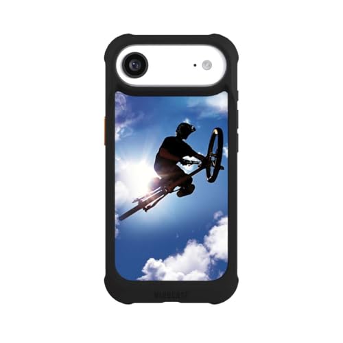 Coque iPhone Air compatible MagSafe et antichoc NIVOmax noire pour vélo et VTT