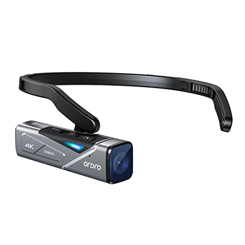 ORDRO EP74K HeadMounted Video Camera for Vlogging and YouTube, 60FPS