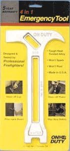6 X 515100 On-Duty Emergency Gas and Water Shutoff 4-in-1 Tool for Earthquakes, Hurricanes, Fires, Floods, Disasters and Emergencies