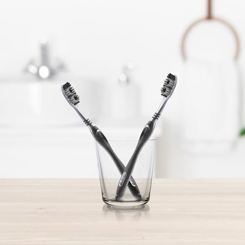 Oral B Cavity Defense 123 Black Manual Toothbrush for adults with charcoal extract- Medium (Pack of 4) - Image 6