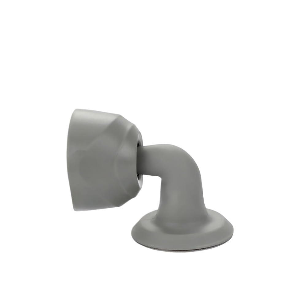 Lkfjnhepf Floor Type-Grey Door Stop Mute Self Adhesive Door Stopper Suction Silicone Punch Free Blocking Type Anti Collision Device Stop(Floor Type-Grey)