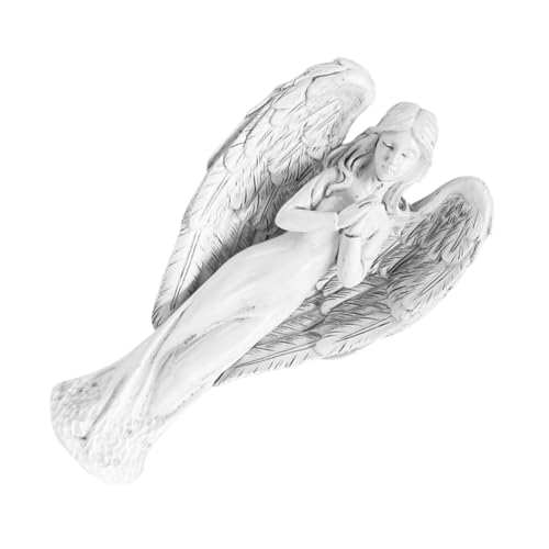CLISPEED Statuette Ange Résine Délicate Sculpture Décorative pour Intérieur et Jardin