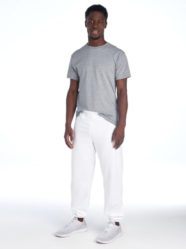 Image of Jerzees Men's NuBlend Fleece Elastic Bottom Sweatpants, Relaxed Fit, Cotton Blend