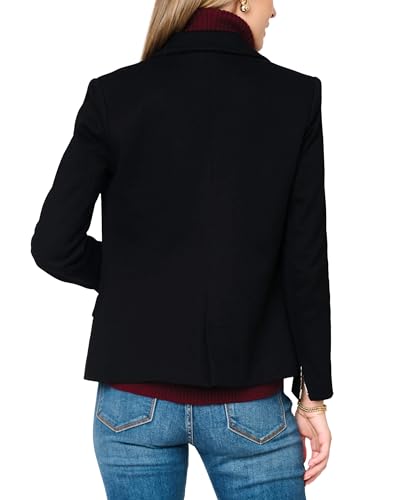 Women's Double Breasted Blazer, Casual Work Wear, Fitted Blazer Jacket Open Front Long Sleeve Suit Jacket3