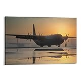 C-130 Transport Aircraft Poster Canvas Art Poster and Wall Art Picture Print Modern Family Bedroom...