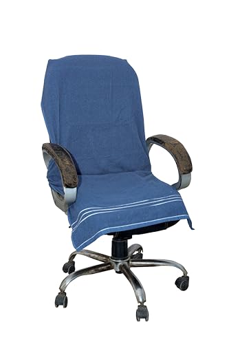 Image of ROMAN HOME 100% Superfine Cotton Solid Large Luxury Office Chair Towel with Tie Knot 450 GSM - (Pack of 1) Original Product AS PER Picture Shown (1, ch Gary, Medium)