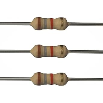 ILTELEC - 1.8k Ohm Resistor (50Pcs) - 1.8k Ohm 1/4w (0.25 Watt) ?5% Tolerance Metal Film Fixed Resistor