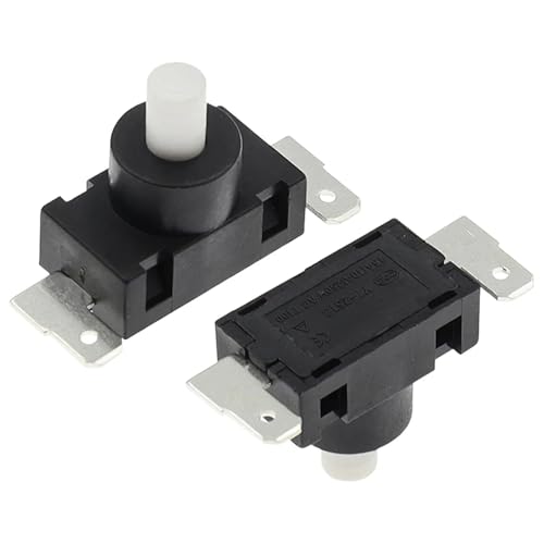 Interruptor de aspiradora YT-2513-F botón KAN-J4 2 pines 250VAC repuesto
