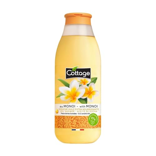 Cottage Douche Huile Extra Nourrissante au Monoï Peaux sèches et sensibles 97% d'ingrédients d'origine naturelle 560ml