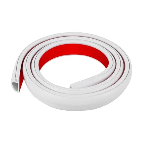 AsrMyjcx Ocultador de cables para canalización de cables, fácil instalación, resistente al desgaste, cubierta para cables eléctricos de 3 metros, Protector de, Blanco