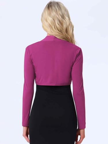 Image of Allegra K Elegant Shrugs for Women Long Sleeve Open Front Bolero Shrug