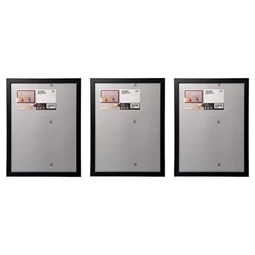Ikea FISKBO Frames, Plastic & Fibreboard, 30x40 Centimetres, Black - Set of 3