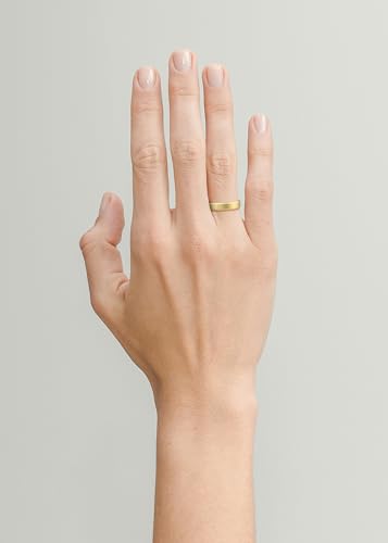 Image of Oxford Ivy Mens Wedding Band 14K /10K Solid Gold 5mm Flat Beveled Edge Ring