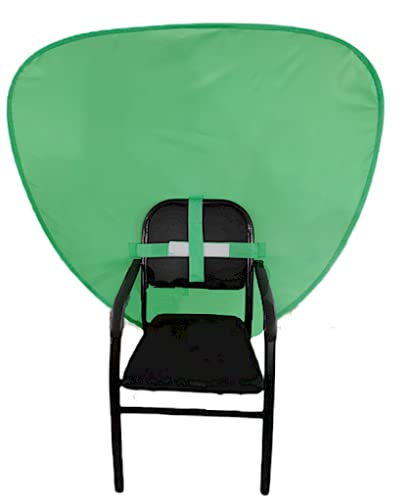Pop2Back - Fondo portátil de 1,05 metros, videochat zoom Skype, videochat portátil, Webcam Background Chroma Key (verde - verde) Cover