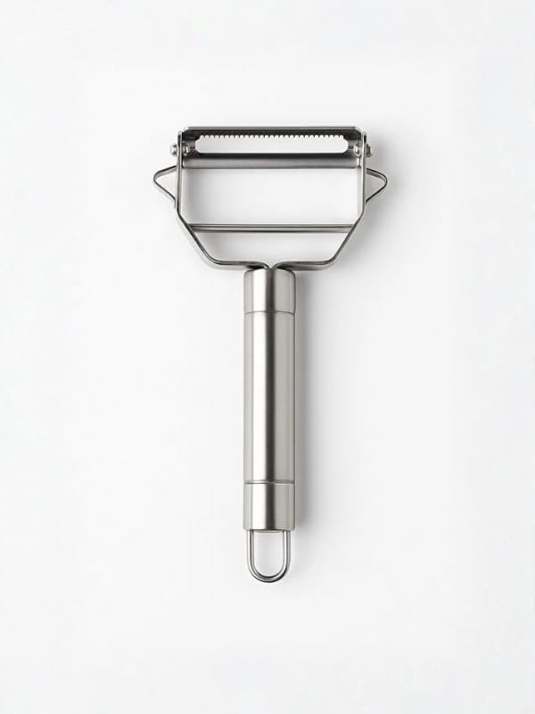 Professional Stainless Steel Vegetable and Fruit Peeler, Multi-Function Kitchen Gadget, Vintage Style Chef Tool