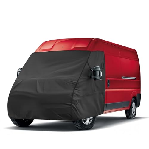 Copertura per Parabrezza per Fiat Ducato 2006-2025, Impermeabile Antighiaccio Antigrandine 420D Telo Copri Anteriore Camper Protezione UV Protezione Della Privacy
