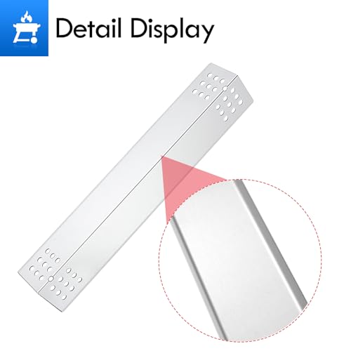 Image of D010012307 Flame Tamer Grill Parts for Monument Grill 4 Burner Replacement Parts 35633 24367 41847ng 17842 Heat Shield Stainless Steel Grill Heat Plates Tents Grill Accessories, 4pcs