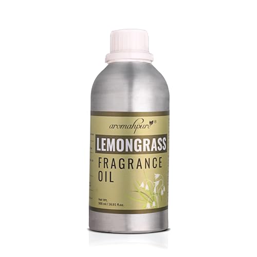 Image of Aromahpure Lemongrass Aroma Oil | 500ml Undiluted & Natural | Long-Lasting Scent for Aromatherapy, Candle & Soap Making, Diffusers, Room Freshener, Humidifier, Bathroom Revitalizer & Home Essentials