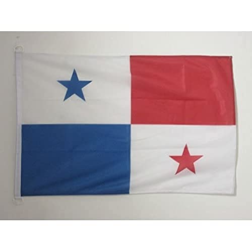 AZ FLAG, Panama Flag, 2x3 Ft, For Outdoor, Panamanian Banner Knitted Polyester with Two Plastic Rings, Fade Resistant