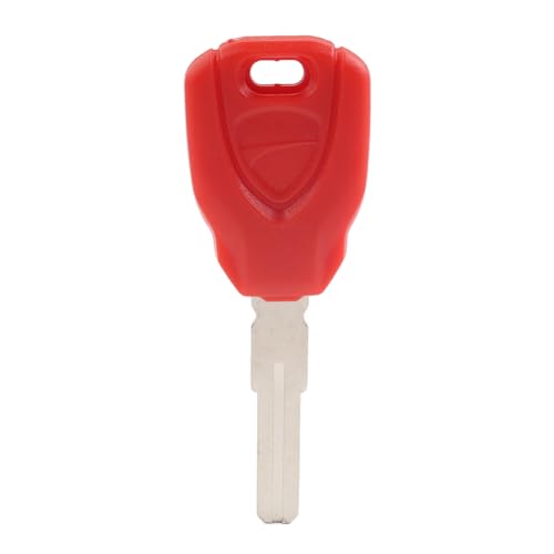 Bacar Uncut Blade Blank Key Metal Key with ABS Upper Red for Ducati XDiavel 1260/1260S Multistrada 950S/1260S/1260 S Motorcycle