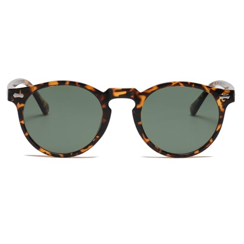 Image of JOVAKIT Vintage Kids Polarized Sunglasses for Girls Boys Age 2-9, Round Sun Glasses for Children UV400 Protection