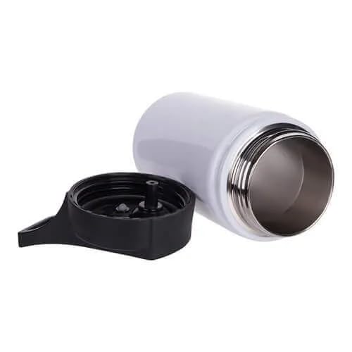 Image of Customized Aluminium Sipper /Bottle 750 Ml With Your Photo, Name & Quotations With Straw On Special Occasion / NS10, White