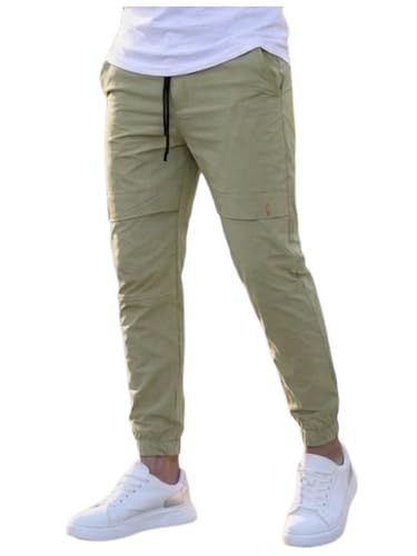 Image of ANNI Designer Men Cargo Pants Cotton Solid | Cargo Pants for Men | Mens Cargo Trouser | Multi Pocket Cargo Pant Regular Fit | Casual Stylish Bottom Wear for Mens Comfortable Clothing