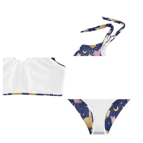 Image of Girls Tankini Swimsuit Bathing Suit Two Piece Bikini Summer Beach Swimwear with Adjustable Strap 3-12 Years