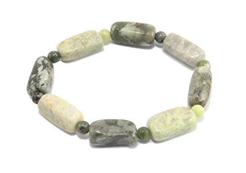 Connemara Marble Beads Message Bracelet Green Stone Beads Gift Birthday Present4