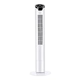 Configuración de 3 velocidades: el elegante ventilador de torre con panel de control te permite elegir entre configuraciones de baja, media o alta velocidad