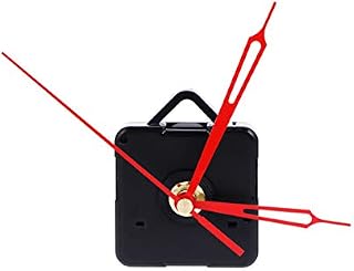 DOITOOL 1PC Silence Quartz Clock Movement Silent Clock Mechanism Replacement DIY Clock Kits Wall Clock Movements Mechanism Parts Without Battery (Black)