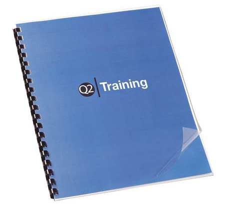 Couverture de présentation transparente format 11-1/4x8-3/4 pour rapport