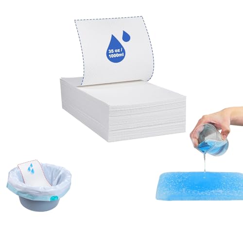 Caiyloxn Super saugfähige Toilettenunterlagen 30 stück Saugfähige Toiletten-Pads Bettpfannen Flüssigkeitsabsorber für Nachttisch Toilettenstuhl oder Camping