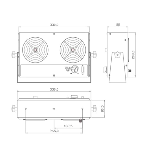 Ionizador de aire doble cabezal para escritorio antiestático miniatura 6