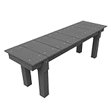 アイガーデン(igarden) 縁台 ベンチ 幅35×H40cm 腐らない アイウッド 人工木 樹脂製 デッキ 濡れ縁 ステップ 花台 踏み台 沓脱石 屋外 屋内 喫煙所 脱衣所 待合所 露天温泉 イベント会場 1235 (ブラック, 120cm35)