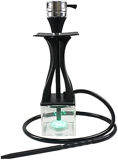Amazon | シーシャ水ギセルセット 耐久性のあるアクリル水ギセル 高品質アルミシーシャ (水タバコ shisha)1つのホースと石炭