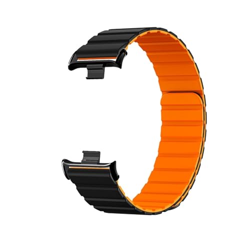 [LOKLNEYK] 2�F�V���J�Q�����X�g�o���h�ɓK������Xiaomi Band 8/9 Pro/Redmi watch 4/5(Black-orange 2,For Redmi watch4/5)