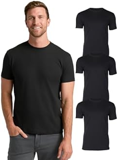 True Classic mens Short Sleeve Classic Crew T-Shirt (pack of 6)