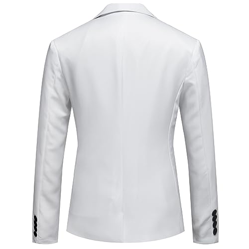 Mens One Button Suit Jacket Notched Lapel Casual Slim Fit Lightweight Sport Coats Business Wedding Prom Blazer Jacket2