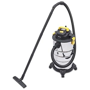 HomeTronix 30L Wet & Dry Vacuum Cleaner Powerful Suction | Stainless Steel Tank | HEPA Filter | 10M Cable | Quiet ≤80dB | For Home, Car, Garage, Workshop & Construction Cleaning