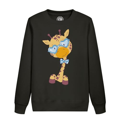 Sweat enfant girafe hippie au dessin mignon pour un look joyeux