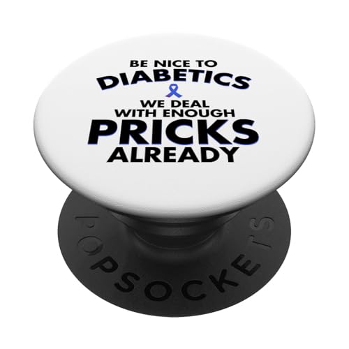 Funny Diabetic Gift | Cute Type 1 Diabetes Men Women Kids PopSockets Klebender PopGrip