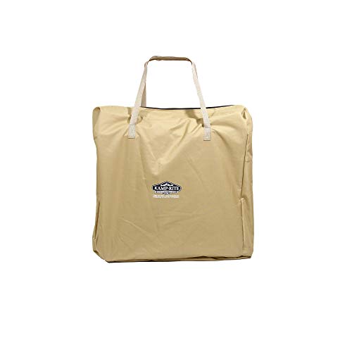 Kamp-Rite Original Tent Cot Outdoor Folding Personal Individual Camping and Hiking Bed for 1 Person, Green and Tan - Thumbnail 5