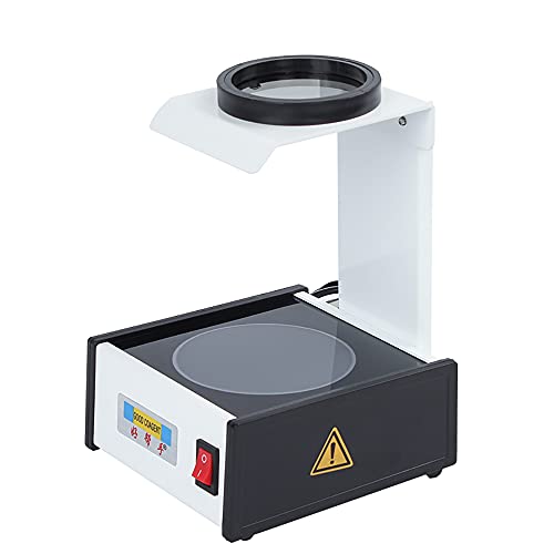 Jieotwice CP-12 Optical Polariscope Lens Stress Tester, Machine Strain Gauge Crystal Lens Detector