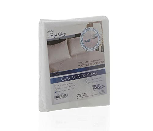 Capa para Colchão Queen Size Impermeável 158x198cm Branca Master Comfort Sleep Dry 00379-ML Master C