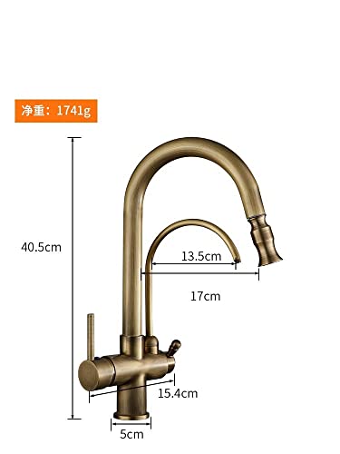 Robinet propre pour évier de cuisine résolvant le manque de place et d'eau pure - 4