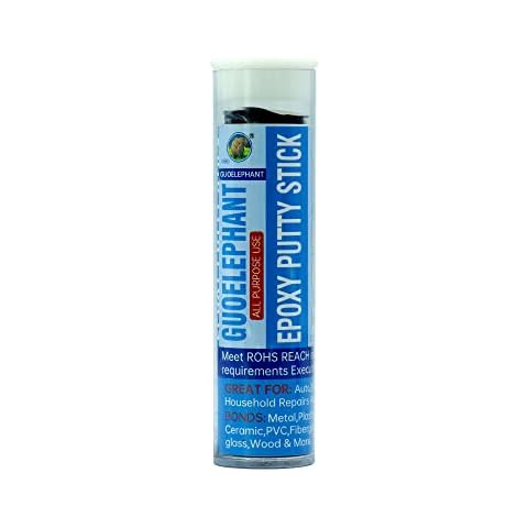 All Purpose Epoxy Putty Stick,Guoelephant 50g Hard and Fast Epoxy Glue for Crack Damage Fixing Filling or Sealing. Fast Permanent Repair for Metal, Ceramic,Glass, Wood, Plastic, Ceramics,etc. Cover