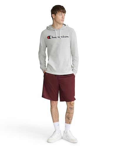 Champion Men's Pullover Jersey T-Shirt Hoodie, Standard Fit, Midweight, Script Logo, Oxford Gray Heather - Classic Script Logo, XX-Large - image 6