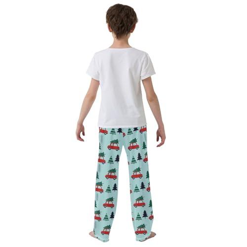 ZZKKO Christmas Tree and Car Boys Pants for Kids Jogger Pants with Pockets S-XL3